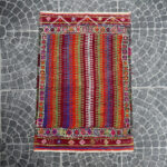 Vintage Turkish Rug Cicim Kilim from Selendi Manisa 3.11x4.52ft - Image 2