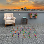 Vintage Adana Kilim  3.74x4.49 ft