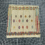 Vintage Adana Cicim Kilim 2.89x2.95 ft - Image 2