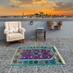 Vintage Denizli Kilim - 3.28x4.4 ft