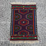 Vintage Denizli Kilim - 2.89x4.00 ft - Image 2