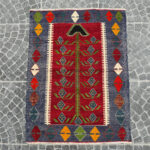 Vintage Turkish Kilim - 3.28x4.33ft - Image 2