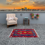 Vintage Kilim Rug - 2.72x4.36 ft