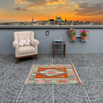 Vintage Kilim Rug - 3.02x3.74 ft