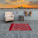 Vintage Afyon Kilim - 2.95x3.97 ft