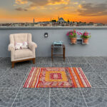 Vintage Turkish Kilim - 2.92x4.53 ft