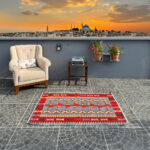 Vintage Kilim Rug - 3.18x4.76 ft