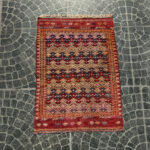 Vintage Kilim Rug - 2.56x3.48 ft - Image 2