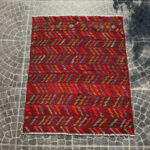 Vintage Kilim Rug - 3.94x4.69 ft - Image 2