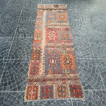 Vintage Kilim Rug – 3.08x9.05 ft - Image 2