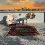 Vintage Kilim Rug – 4.07x6.07 ft