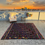 Vintage Kilim Rug – 6.30x7.71 ft