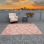 Vintage Handwoven  Cicim Kilim Manisa Origin 5.18x7.74 ft