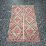Vintage Handwoven  Cicim Kilim Manisa Origin 5.18x7.74 ft - Image 2