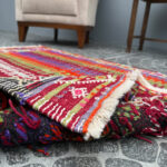 Vintage Turkish Rug Cicim Kilim from Selendi Manisa 3.11x4.52ft - Image 5