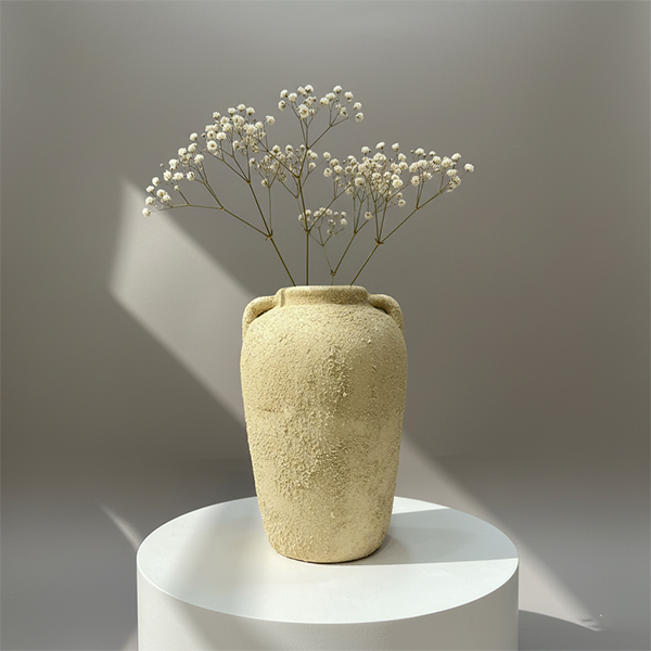 Handmade ceramic vase 18x32 inch Cappadocia Feng Shui pottery home decor